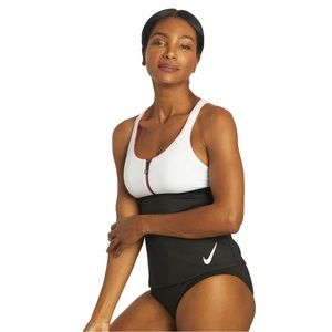 Nike Women's Colorblock Racerback Tankini Top